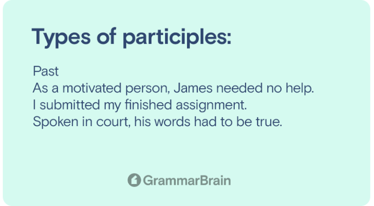 Understanding A Participle Definition Examples Types Grammar Rules