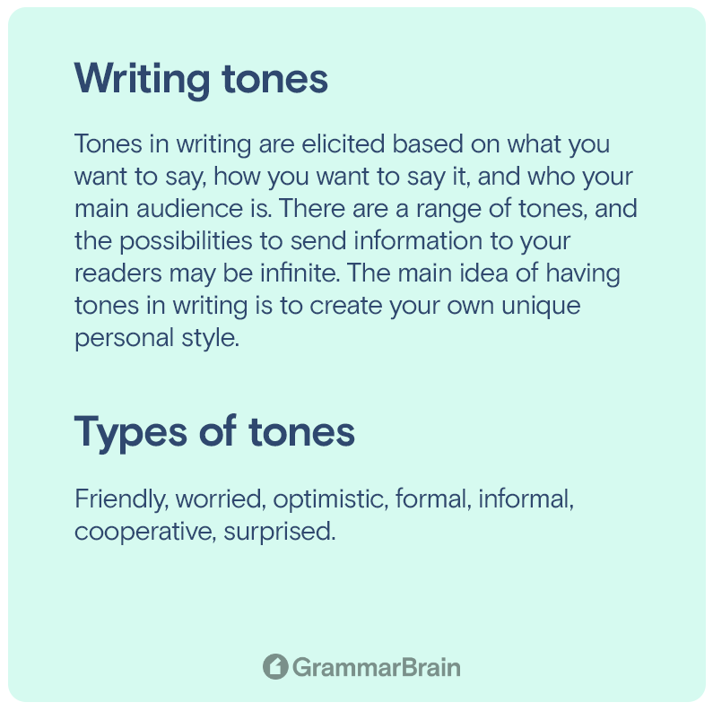 Tones In Writing 10 Types With Examples And Word Lists Grammarbrain