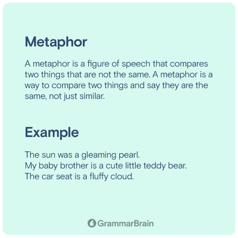 Understanding Metaphor Definition Examples How To Write One Grammarbrain