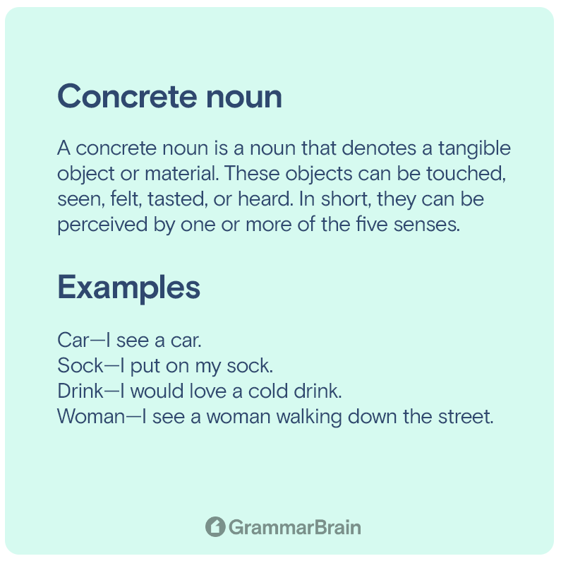 Concrete noun