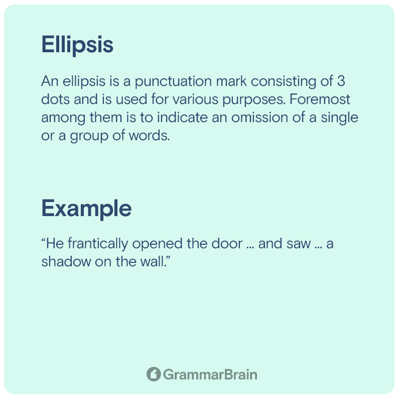 Ellipsis infographic