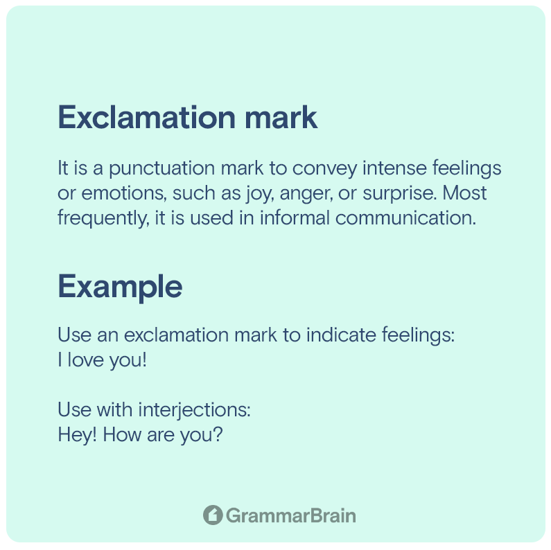 Exclamation mark infographic