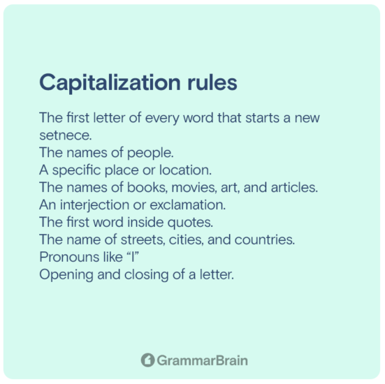 English Capitalization Rules (When to Capitalize, When Not To + Style