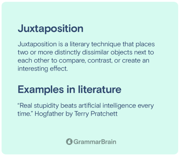 how to start an essay on juxtaposition