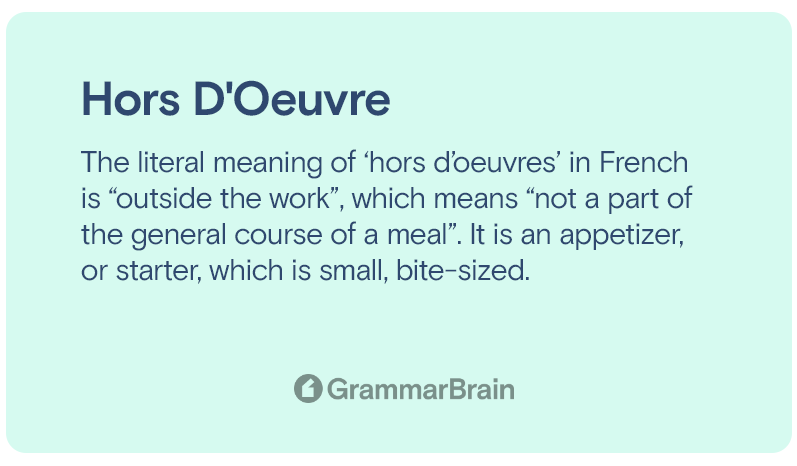 Hors D'Oeuvres