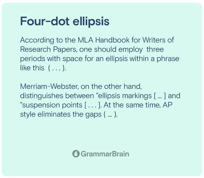 Four-dot ellipsis