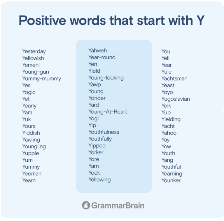 List Of Short Positive Words