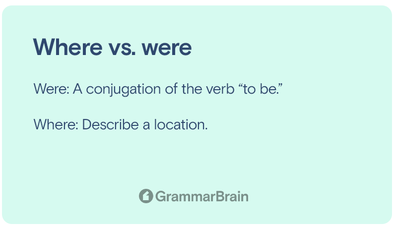 Understanding Where Vs Were Grammar Differences How To Use Them 