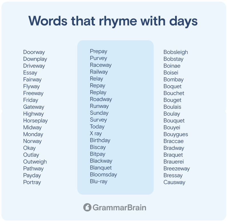 words-that-rhyme-with-days-300-rhymes-to-use-grammarbrain