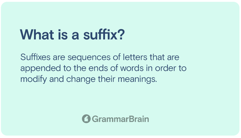 Suffix definition