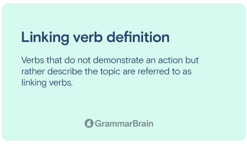 Linking Verb Simple Definition And Examples