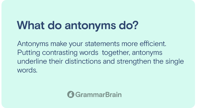 Antonyms