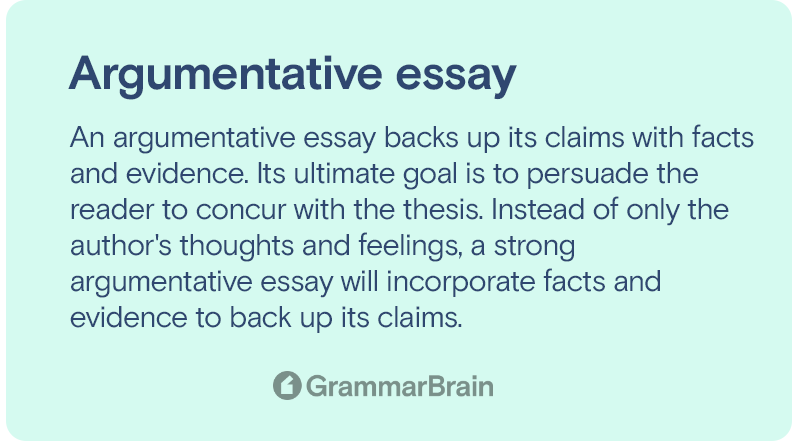 argumentative essay good examples
