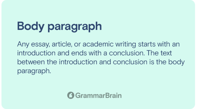 how to introduce a new body paragraph in an essay