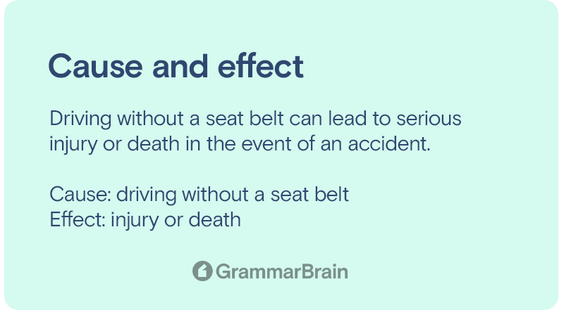 Cause and effect example