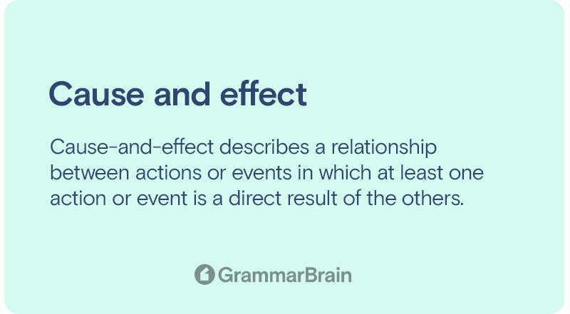 Cause and effect example