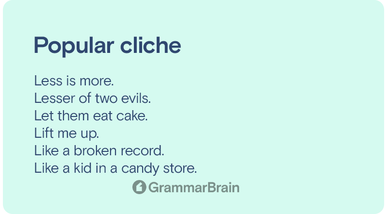 Cliche examples