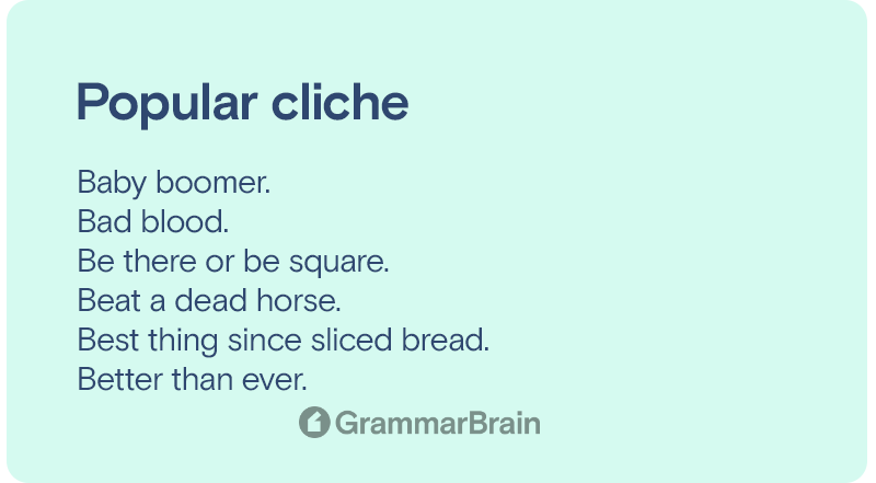 Cliche examples