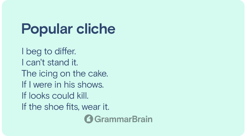 The Following Cliches Are Brought to You by the Letter P