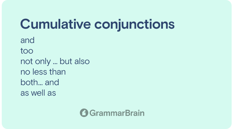 Cumulative conjunctions