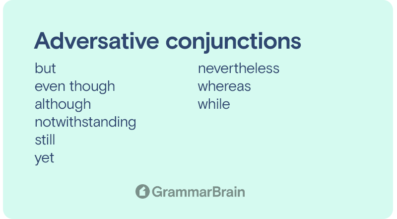 Adversative conjunctions