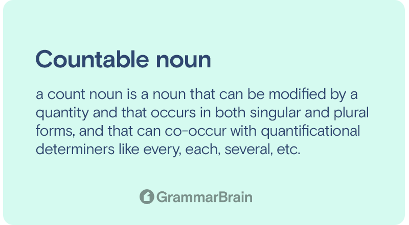 Countable noun