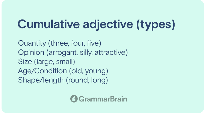 Cumulative adjective