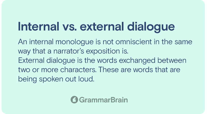 Internal vs external dialogue