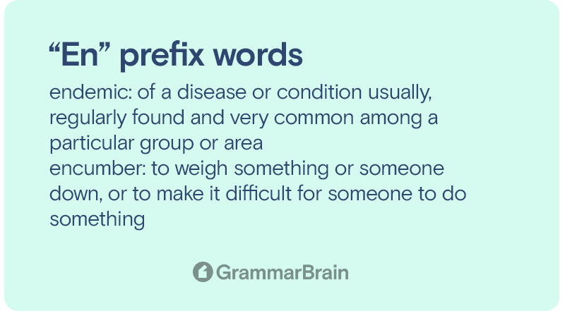 "En" prefix words