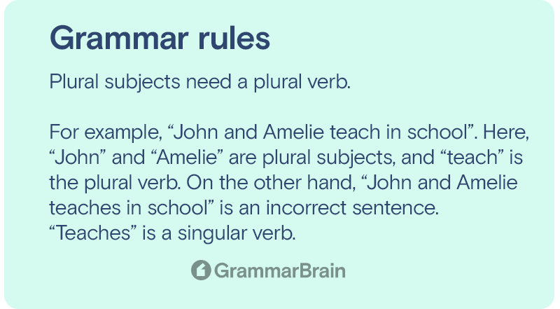 Grammar rules