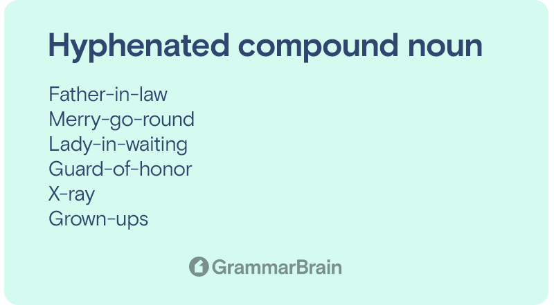 Hyphenated compound noun