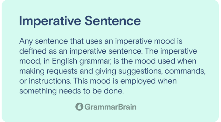 What is an Imperative Sentence? (Definition, Examples, How to Identify ...