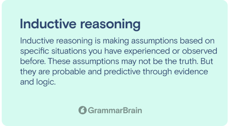 Understanding Inductive Reasoning Types Examples Compared To Deductive Reasoning Grammarbrain 9809