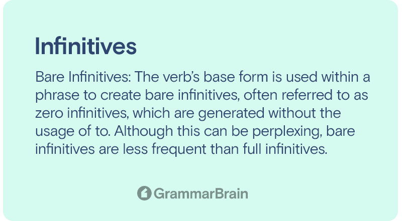 Infinitives