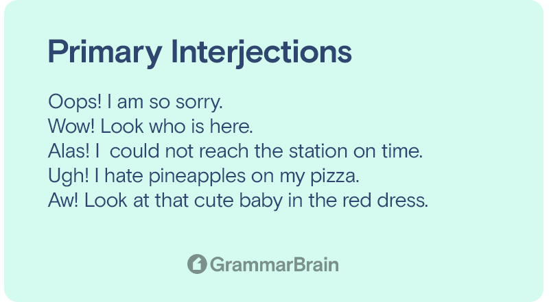 Primary interjection