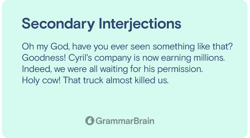 Secondary interjection