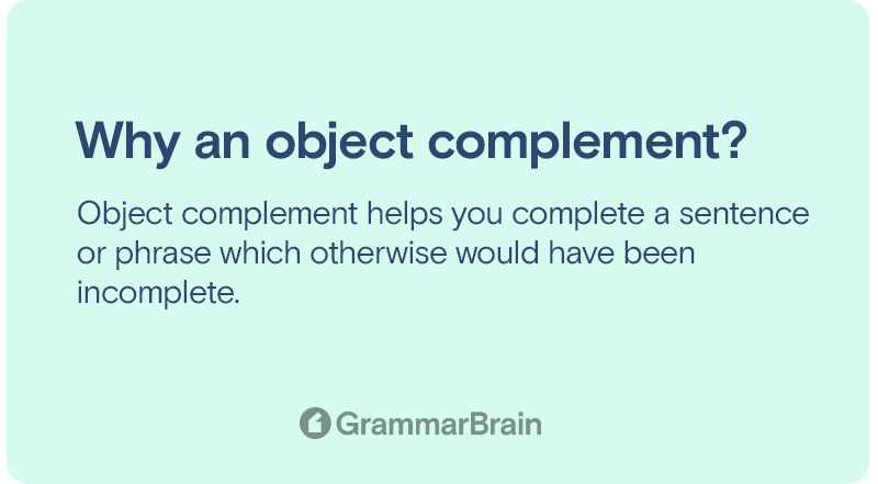 Object complement