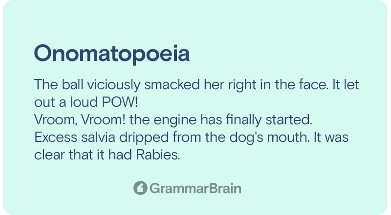 Onomatopoeia Examples Definition Uses Comparisons GrammarBrain