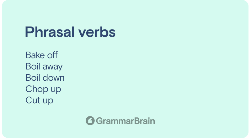 Phrasal verbs