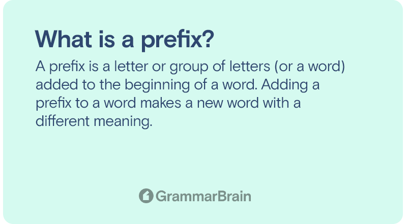 Prefix definition