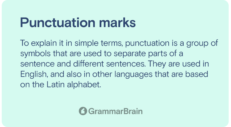 Punctuation marks