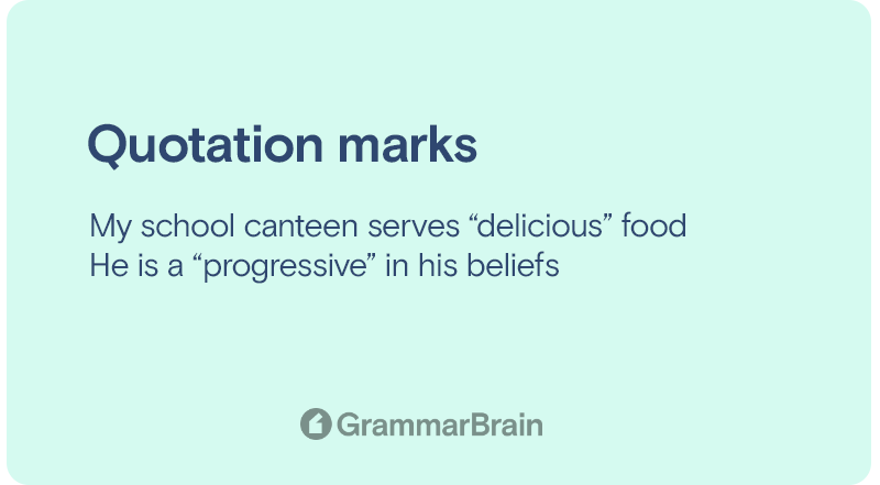 Quotation marks (examples)