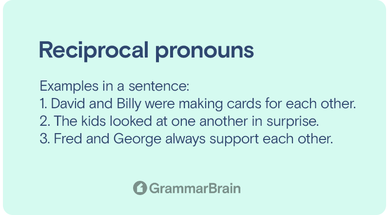 Reciprocal pronoun