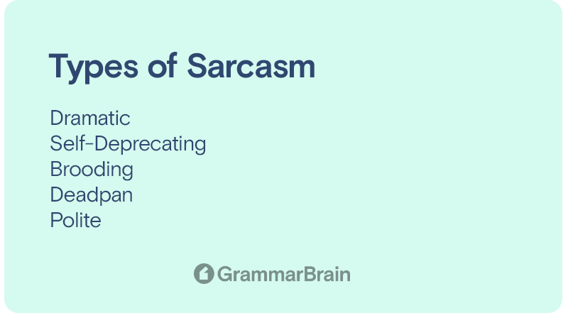 Types of sarcasm