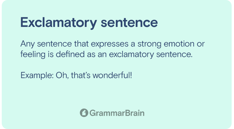 Exclamatory sentence