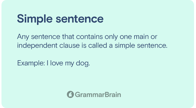 Simple sentence