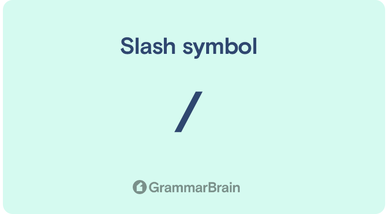 Slash symbol