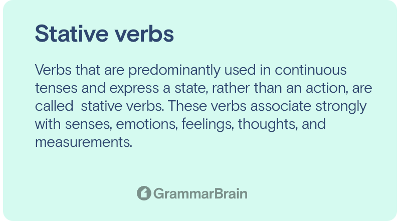 Stative verbs