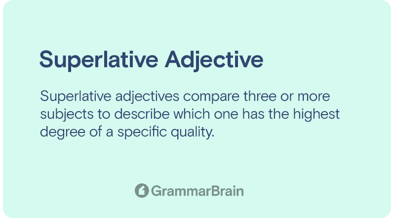 Superlative adjective