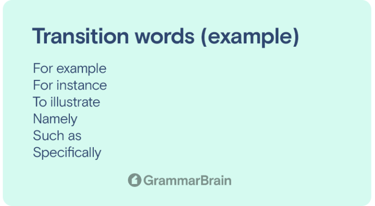 Transition Words (List for Essays, Paragraphs, and Writing) | GrammarBrain